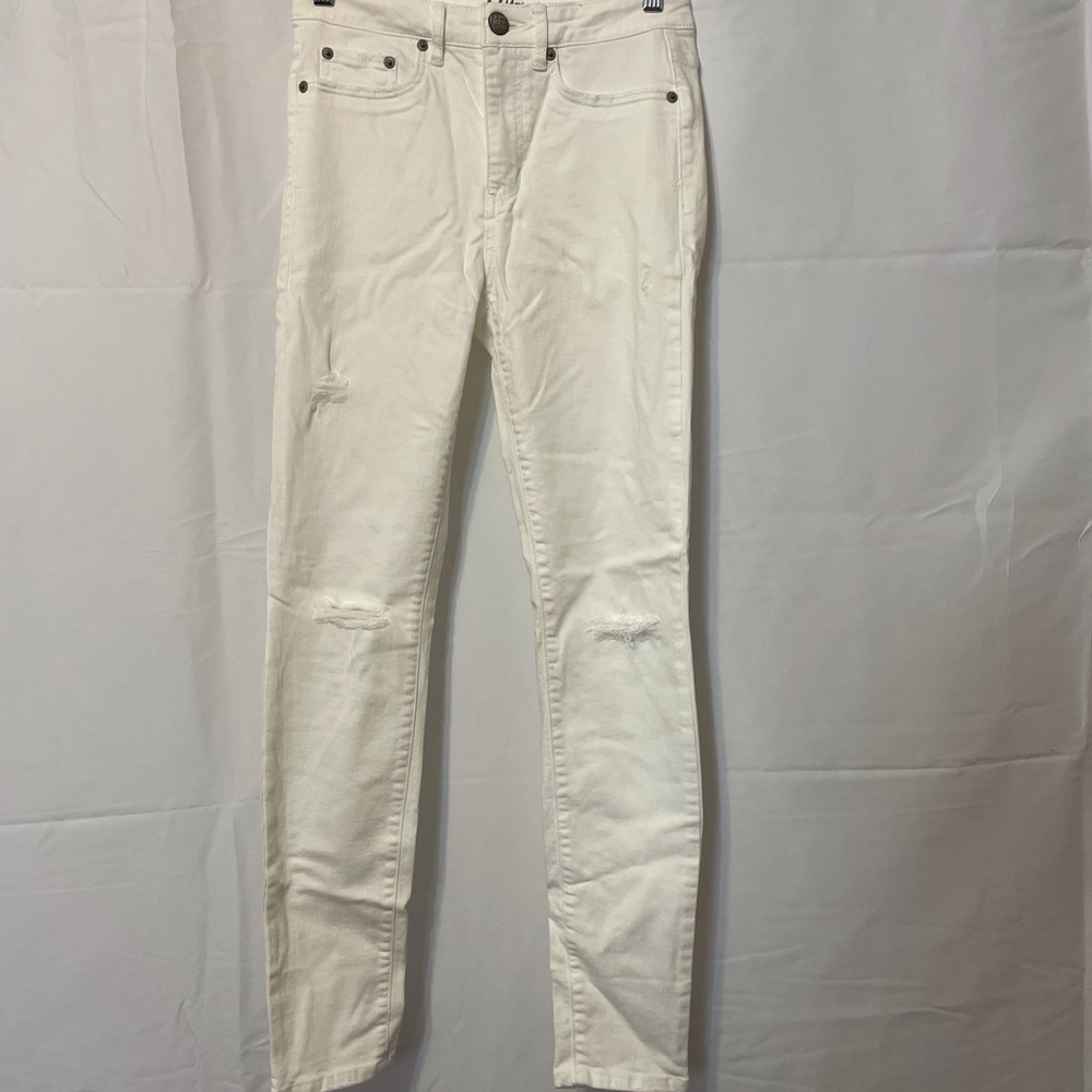 Tokyo Darling Distressed Slim Fit Jegging Cream Women’s Small